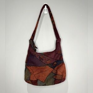 Erda Vintage tapestry Boho abstract shoulder hobo bag